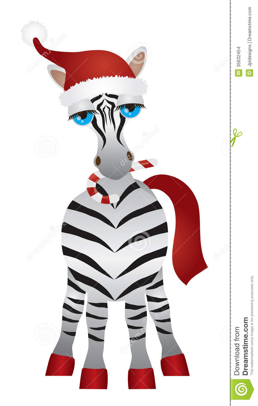 829x1300 Zebra Clipart Christmas
