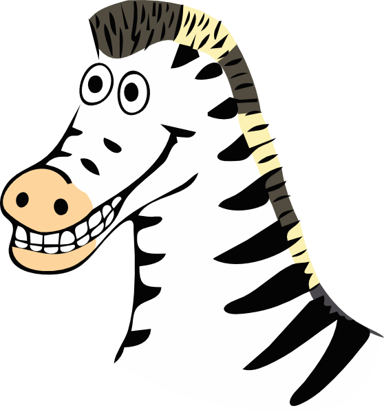 558x599 Cartoon Zebra Clip Art
