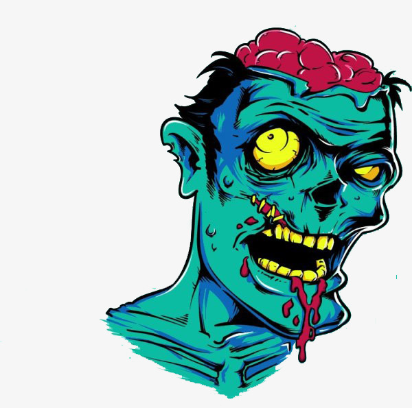 600x595 Horrible Zombie Bite People, Cartoon, Green, Zombie Bite People