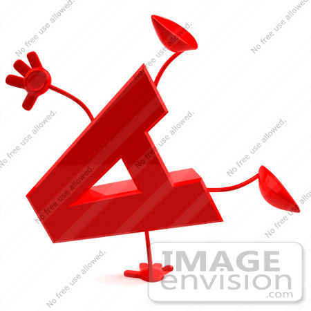 450x450 Royalty Free (Rf) Illustration Of A 3d Red Letter A Character