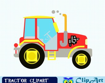 340x270 Clipart Tractor Etsy