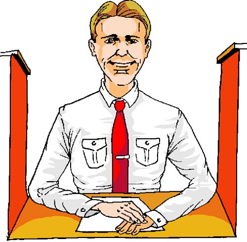 500x490 Male Cashier Cliparts 230226