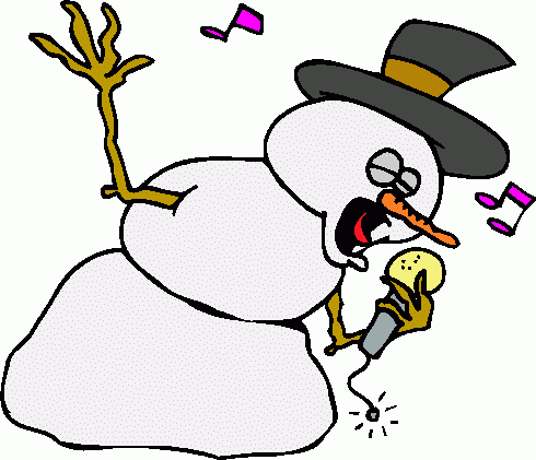 490x421 Christmas Singing Clipart
