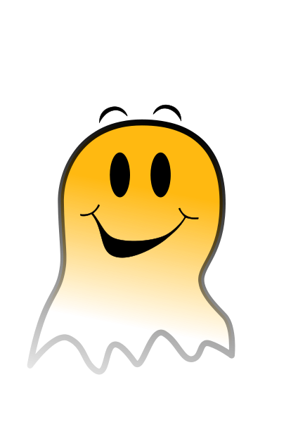 424x600 Ghost Face Clipart