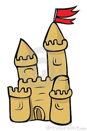 300x450 Cartoon Sand Castle Clipart