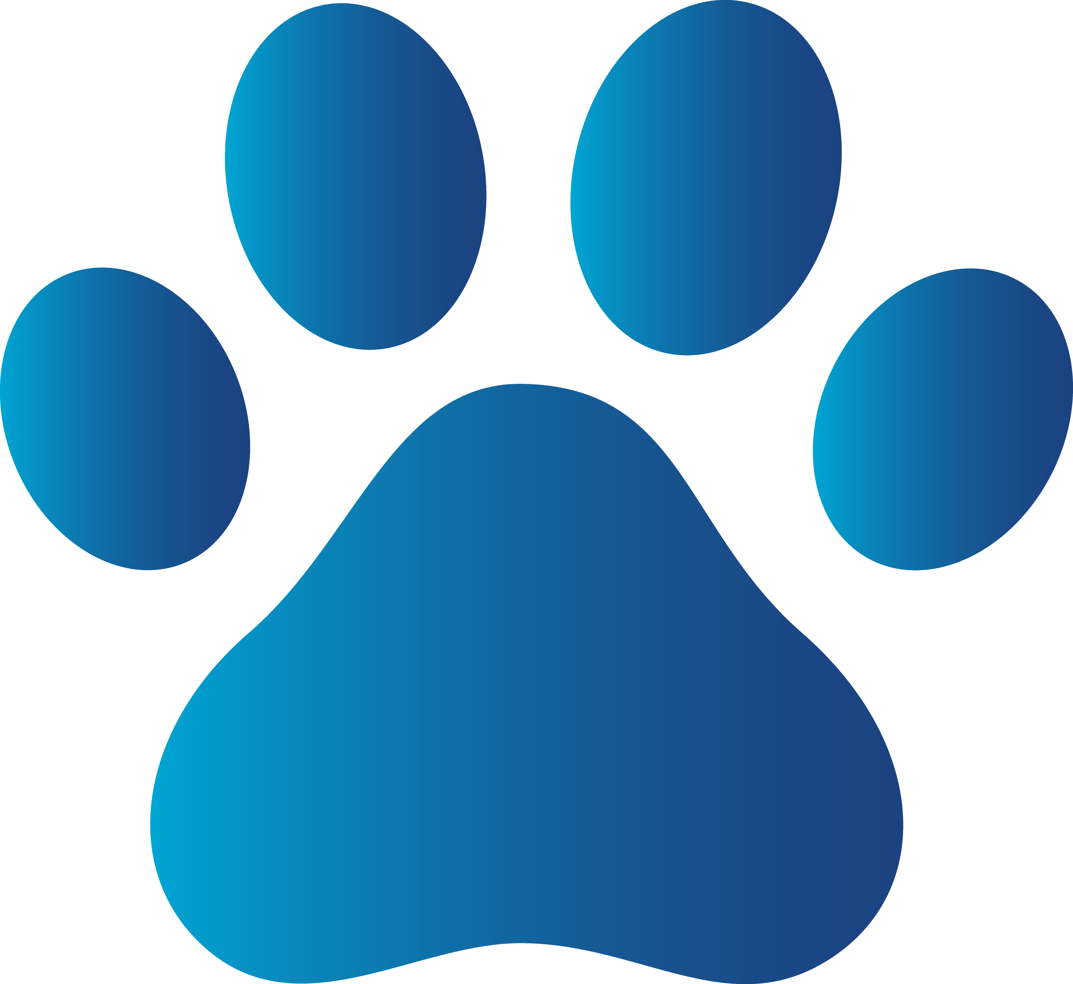 3492x3202 Dog Paw Print Clip Art