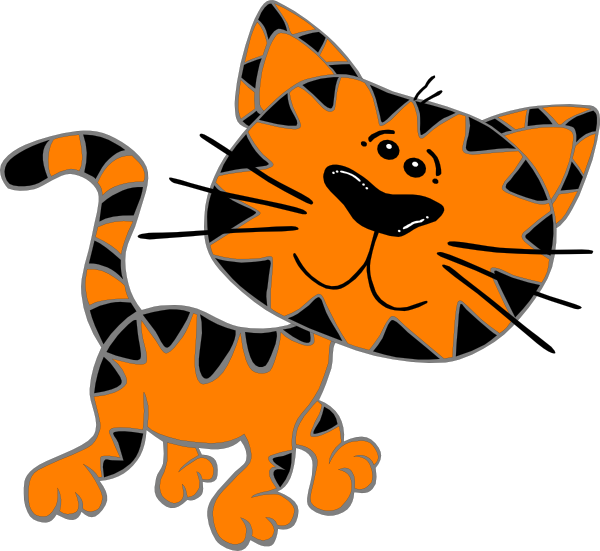 600x551 Cat Walking Clip Art