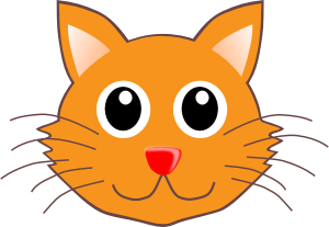 300x207 Cat Head Clipart Cat Clip Art