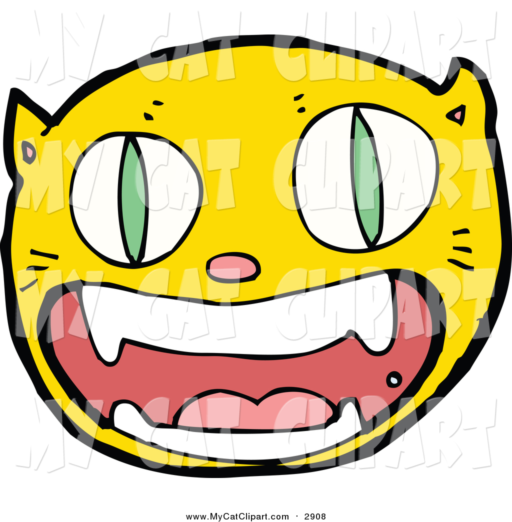 1024x1044 Clip Art Of A Ginger Kitty Cat Face By Lineartestpilot