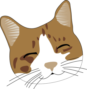 294x300 Happy Cat Face Clip Art