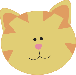 320x318 Kitty Cat Face Clip Art