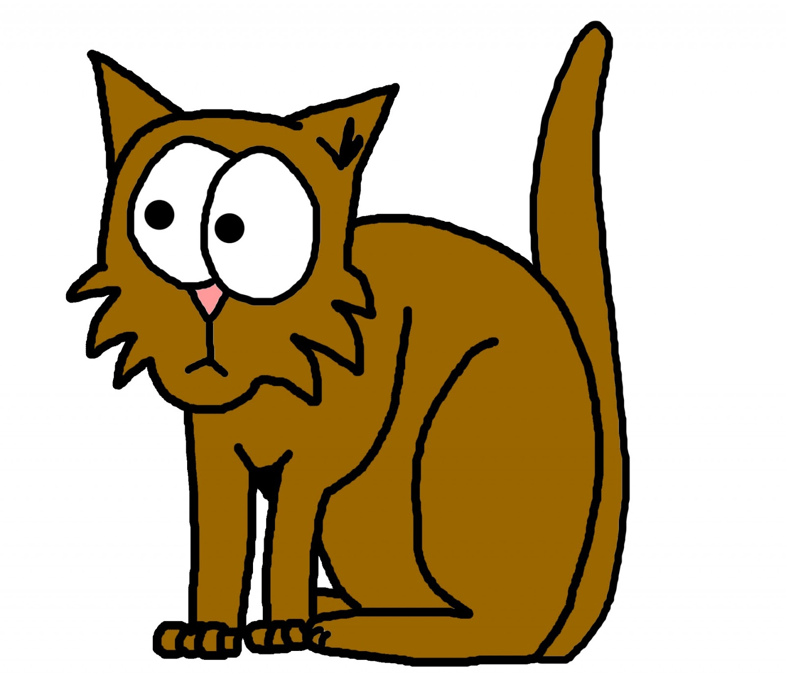 1600x1371 48 Best Cute Cat Clip Art Images Black And White Clip Art Photos