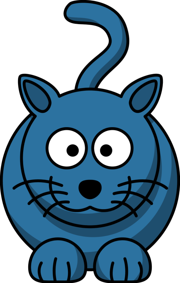 600x941 Blue Kitten Cliparts