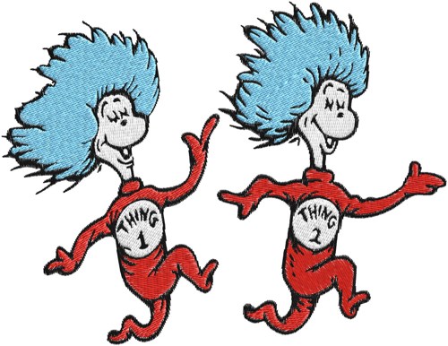 500x386 Thing 1 And Thing 2 Clip Art Clipartlook
