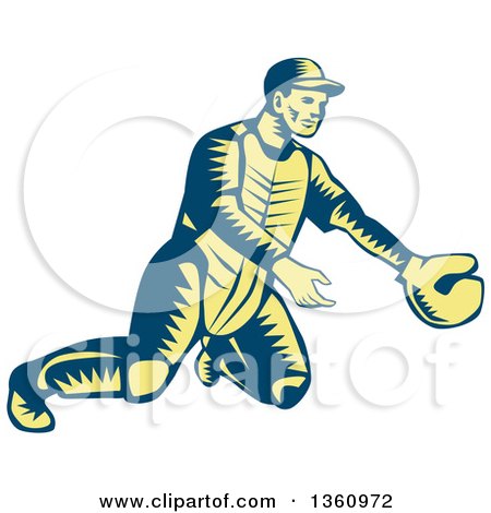 450x470 Royalty Free (Rf) Baseball Catcher Clipart, Illustrations, Vector