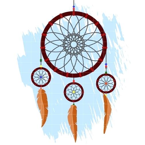 504x504 Simple Dream Catcher Clip Art