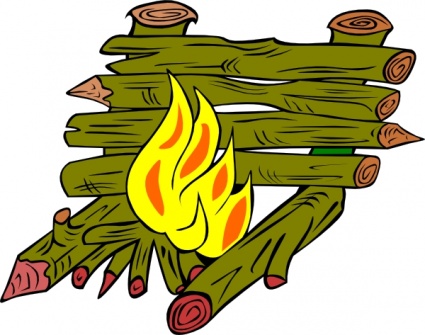 425x335 Fire Catching Wood Clip Art Clipart Panda