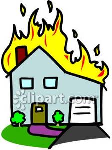 225x300 House Fire Free Clipart