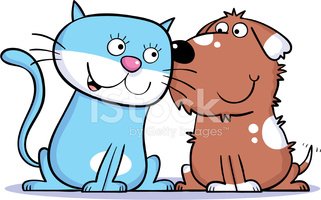 321x200 Cat Dog One Stock Vectors