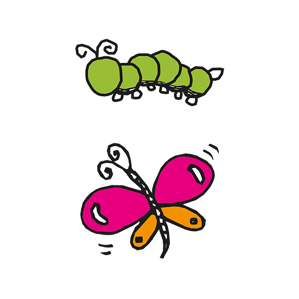 600x600 Caterpillars And Butterflies