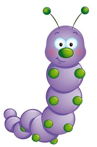 332x500 Purple Caterpillar Clip Art