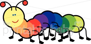 300x144 Colorful Caterpillar Clipart Bug Clipart