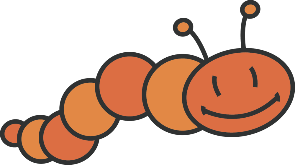 1000x561 Orange Caterpillar Clip Art