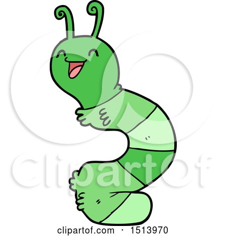 450x470 Cartoon Of A Green Caterpillar