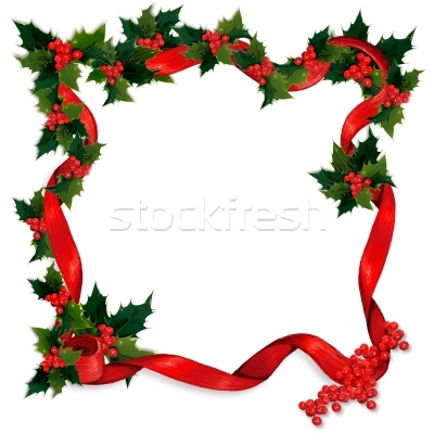 400x400 Christmas Clip Art Borders Holly