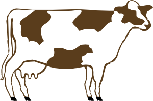 300x199 Cow Clip Art Free Vector 4vector
