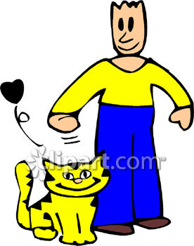 276x350 Cat Person Clipart