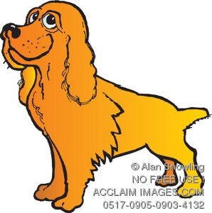 298x300 Cocker Spaniel Clipart Cartoon