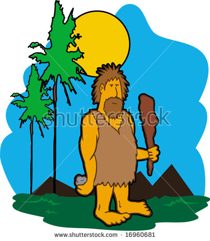 410x470 Cave Dwellers Clipart