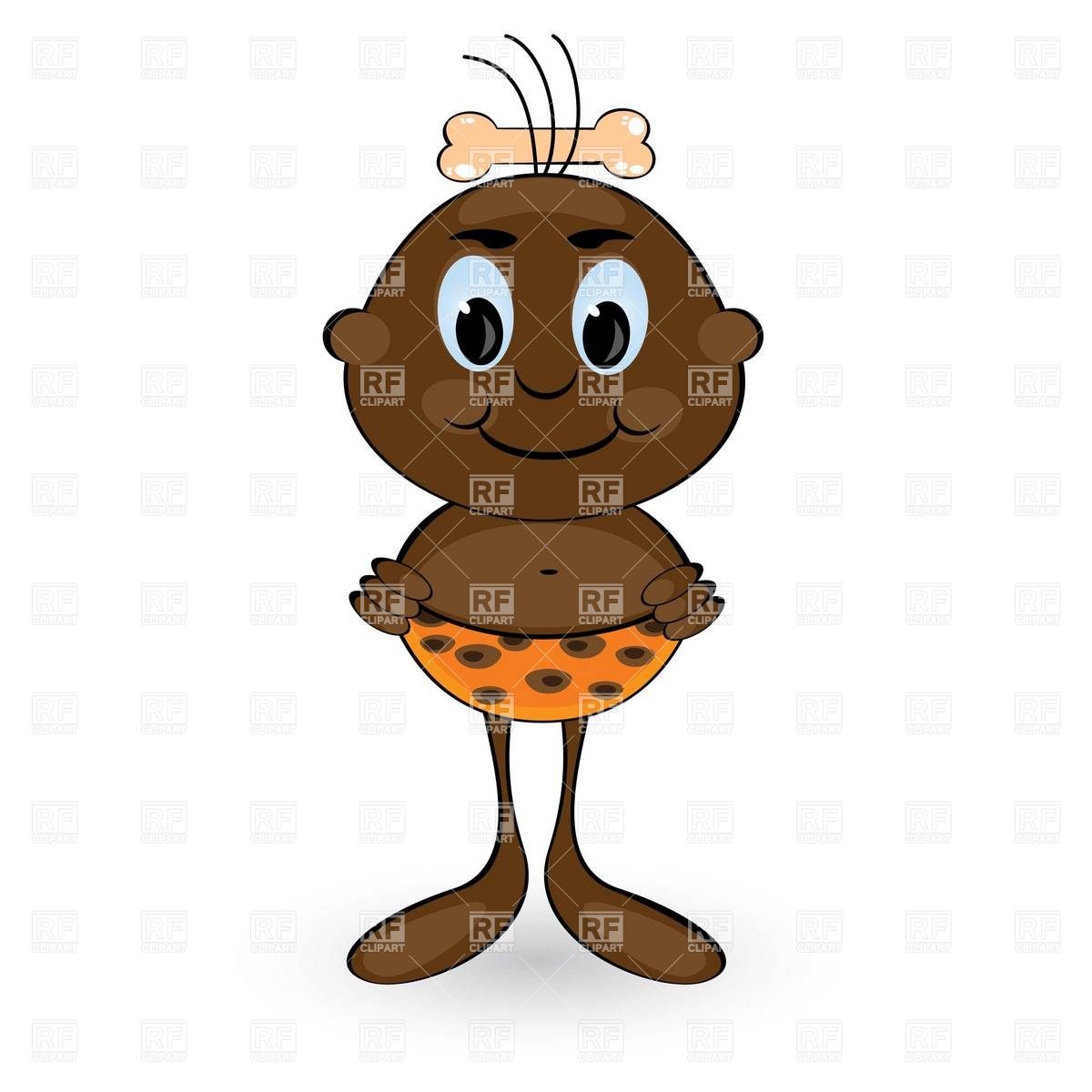 1200x1200 Cartoon African Boy Royalty Free Vector Clip Art Image