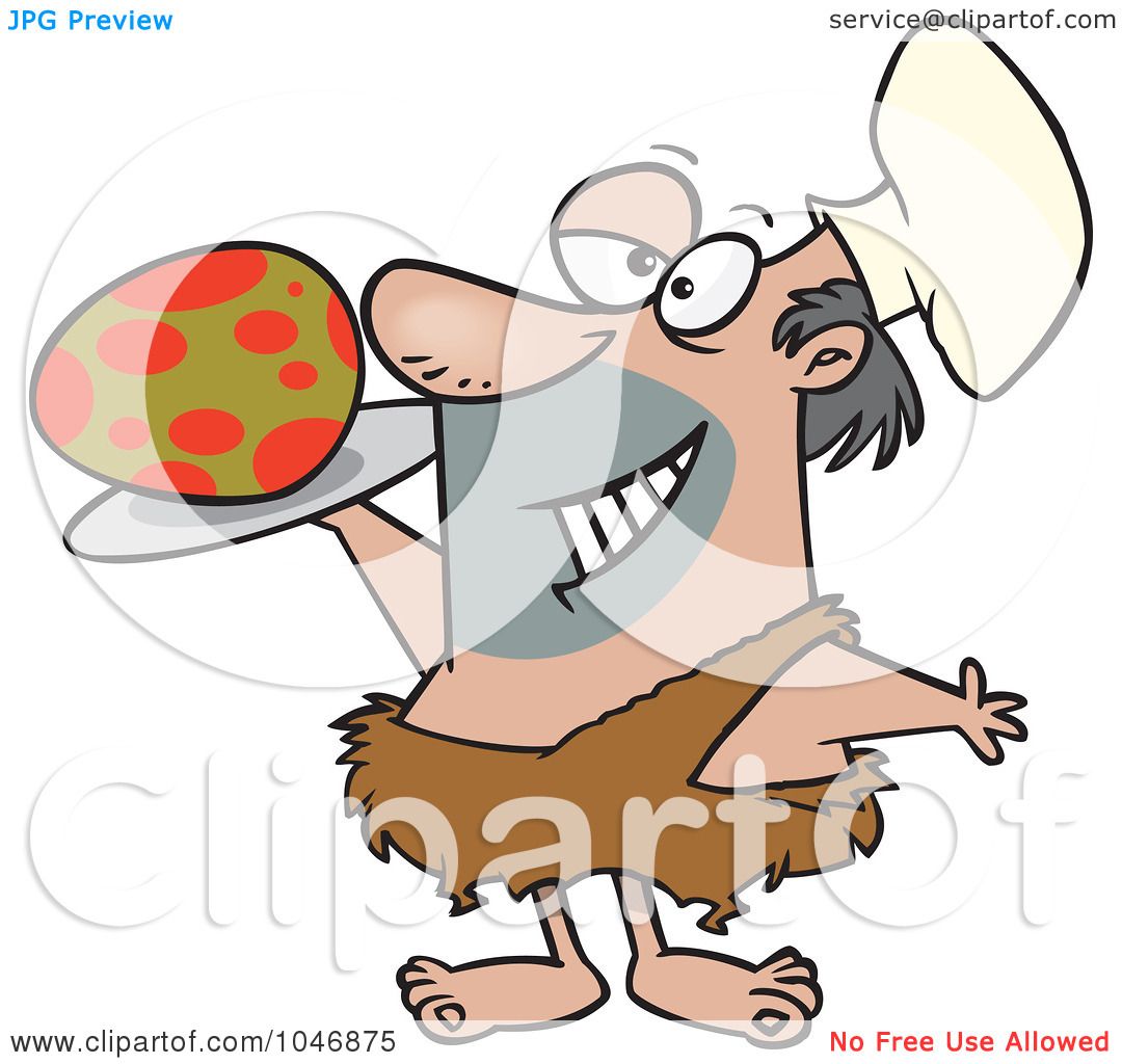 1080x1024 Royalty Free (Rf) Clip Art Illustration Of A Cartoon Caveman Chef
