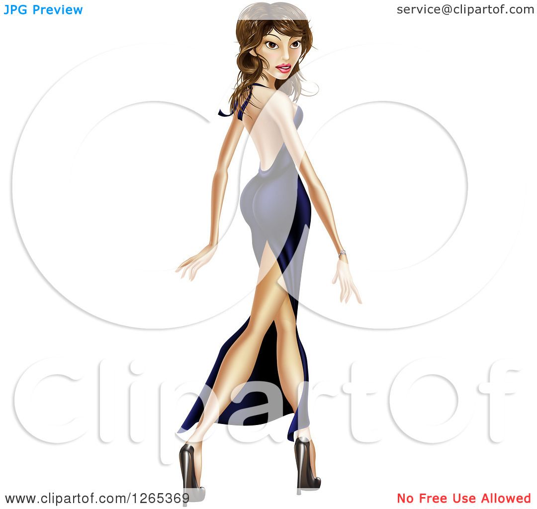 1080x1024 Clipart Of A Brunette Latina Female Celebrity Looking Over Her