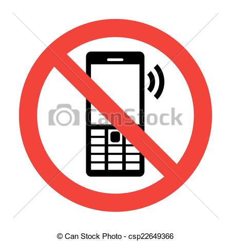 450x470 No Cell Phone Vector Sign Clip Art Vector