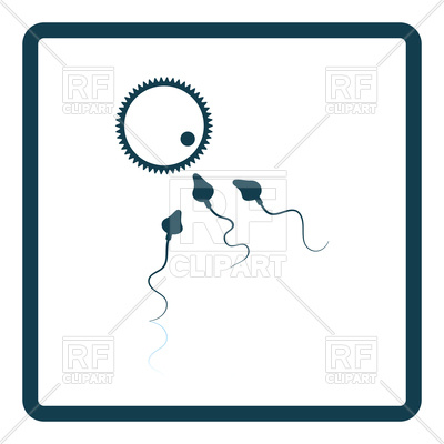 400x400 Sperm And Egg Cell Icon Royalty Free Vector Clip Art Image