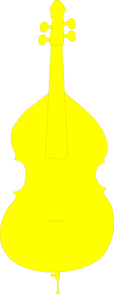 228x586 Yellow Cello Clip Art