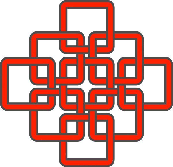 600x578 Celtic Knot Red Clip Art