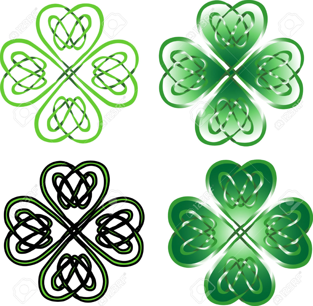 1300x1271 Celtic Knot Clipart Four Leaf Clover