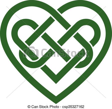 450x438 Heart Celtic Irish Knot Vector Clip Art Vector