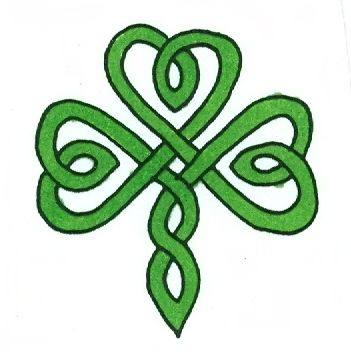 351x352 Celtic Clipart Shamrock