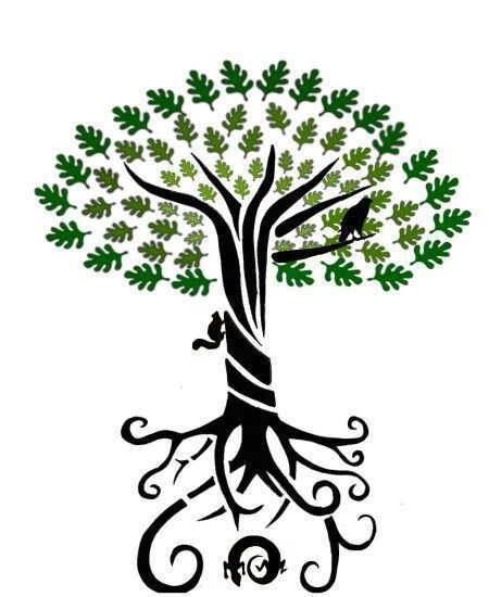 450x550 Roots Clipart Anime Tree