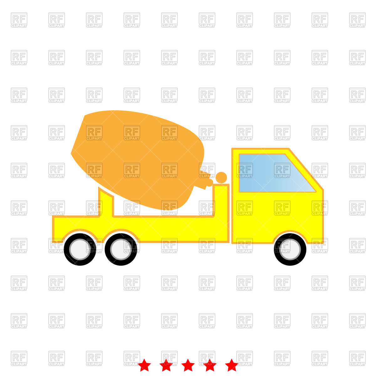 1200x1200 Cement Mixers Truck Icon Royalty Free Vector Clip Art Image