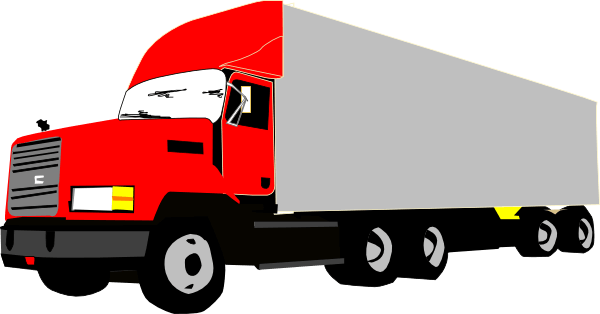 600x314 Red Truck Cliparts