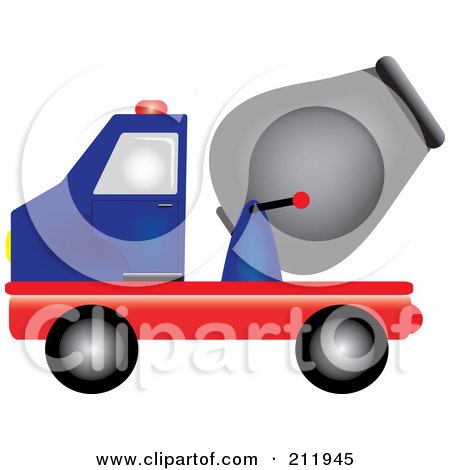 450x470 Royalty Free (Rf) Cement Mixer Clipart, Illustrations, Vector