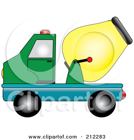 450x470 Royalty Free (Rf) Clipart Illustration Of A Blue And Red Cement