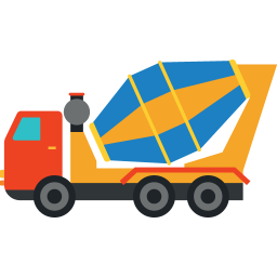 256x256 Concrete Mixer Truck Icon 