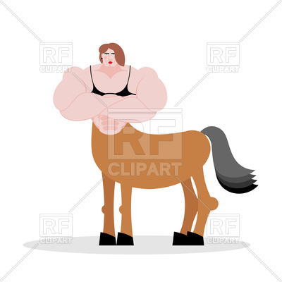 400x400 Strong Centaur Woman Royalty Free Vector Clip Art Image